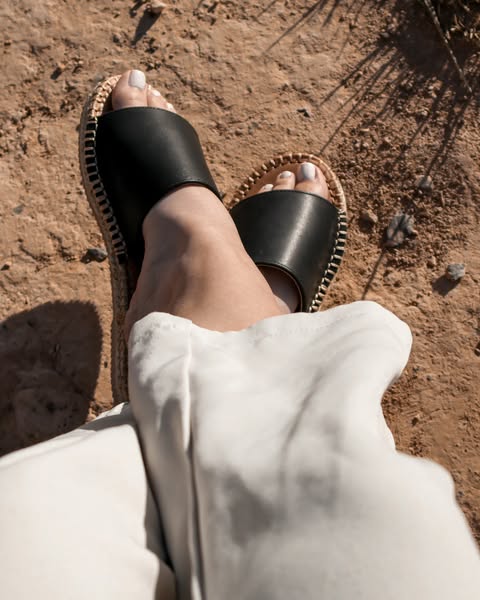 Espadrille One band mule