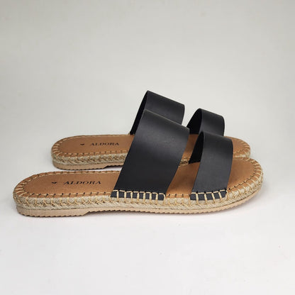 Espadrille Double strap sandal - ALDORA - Espadrille Double strap sandal - ALDORA