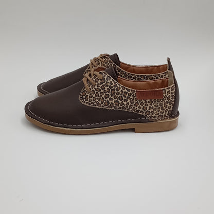 Aldora Leopard Lace Up Vellies